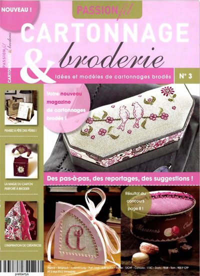 Passion fil - Cartonnage & broderie №3 - Mai 2012